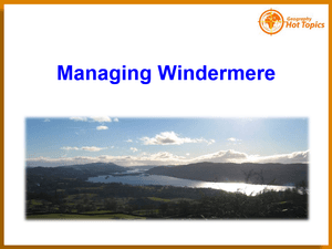 Managing Windermere