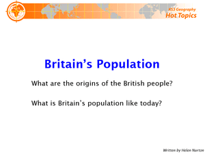 The Population Of Britain