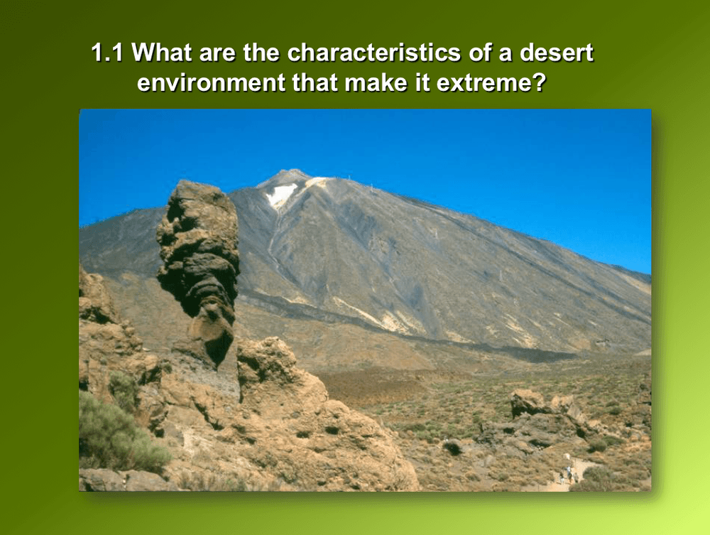 Extreme Environments: Deserts and Tundra - A-Level PowerPoint ...