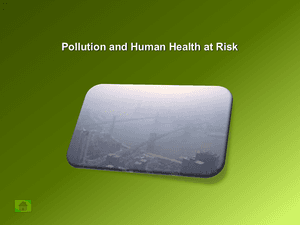 Pollution And Human Health At Risk