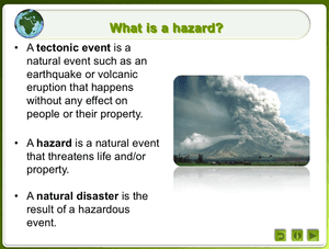 Tectonic Activity And Hazards