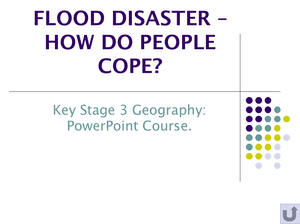 Flood Disaster   How Do People Cope