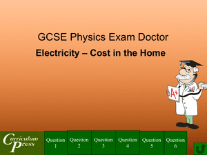 Gcse Physics Doctor Electricity Cost In The Home