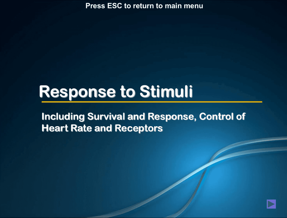 Program Common Stimuli Response to Stimuli - A-Level PowerPoint - Curriculum Press