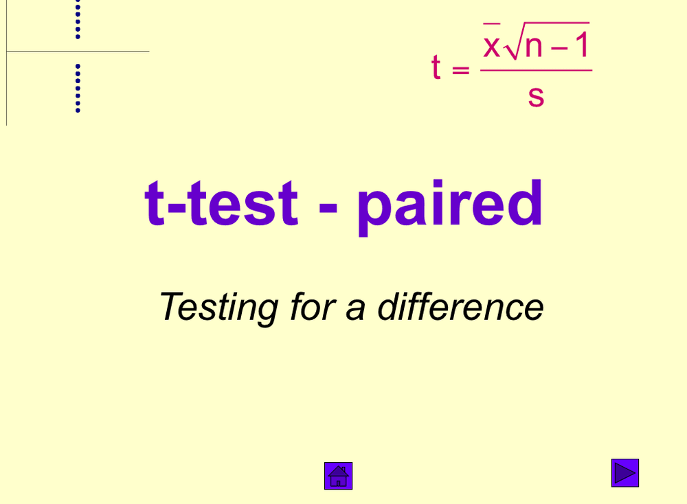 T-Test â A-Level Statistical PowerPoint - Curriculum Press