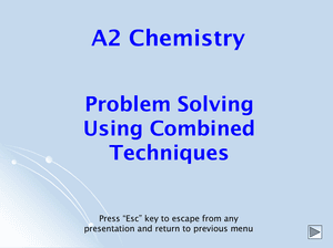 Problem Solving Using Combined Techniques – A2 PowerPoint - Curriculum ...