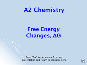 A2 Free Energy Changes