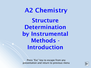 A2 Instrumental Methods Introduction