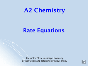 A2 Rate Equations