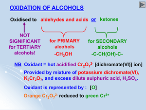 As Alcohol Oxidation