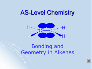 As Bonding And Geometry In Alkenes