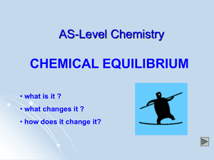 As Chemical Equilibrium