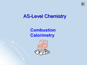 As Combustion Calorimetry
