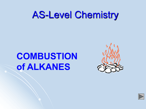 As Combustion Of Alkanes