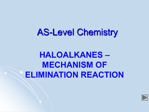 As Haloalkanes   Mechanism Of Elimation Reaction