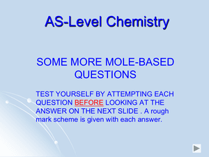 As Mole Based Qs 2