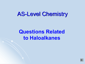 As Qs Related To Haloalkanes