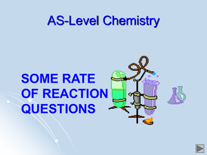 As Rate Of Reaction Qs 1