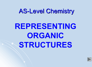 As Represeting Organic Structures