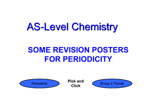 As Revision Posters Periodicity