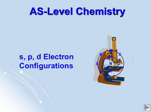 As S P D Electron Configurations