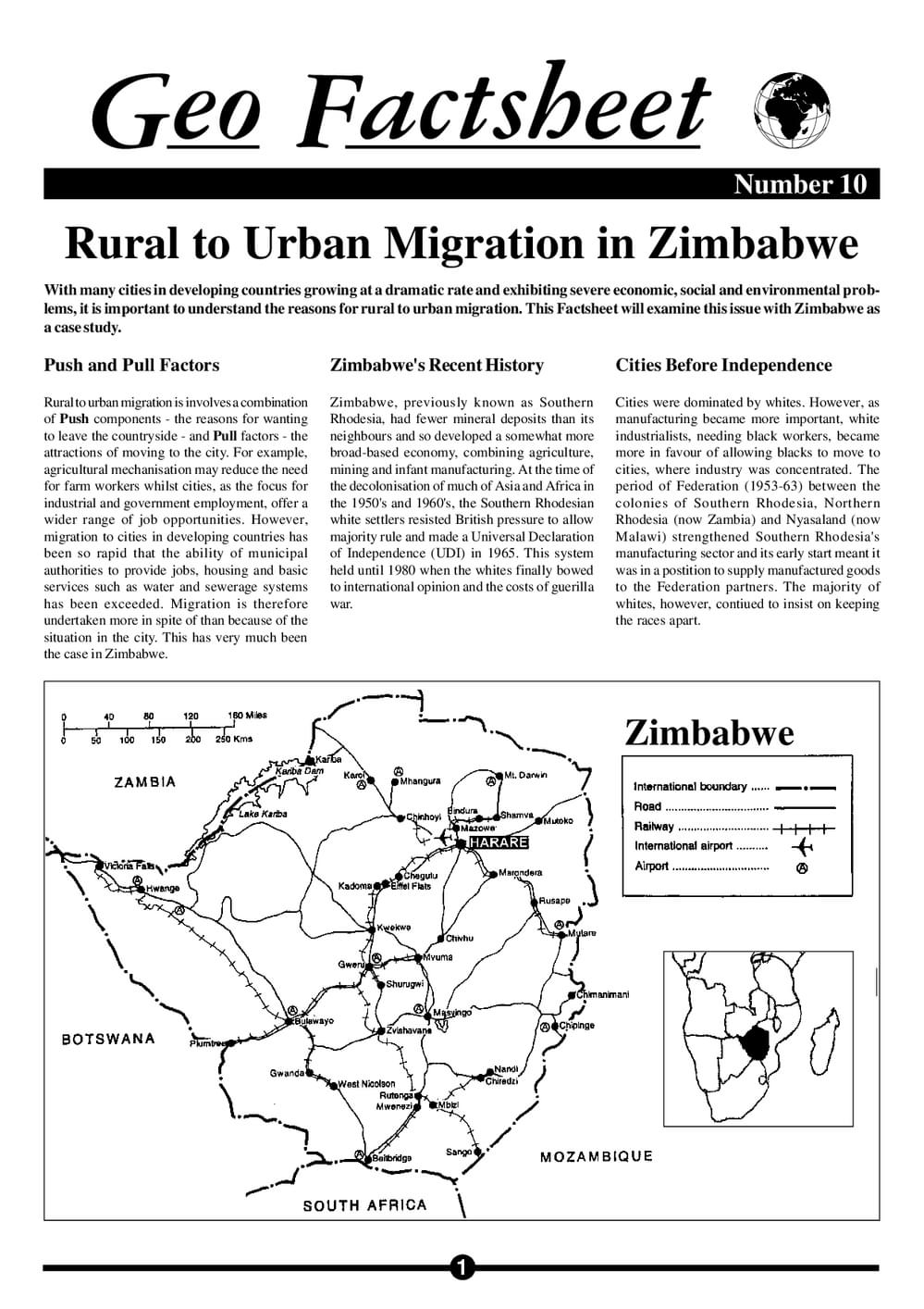 010 Migration In Zimbabwe