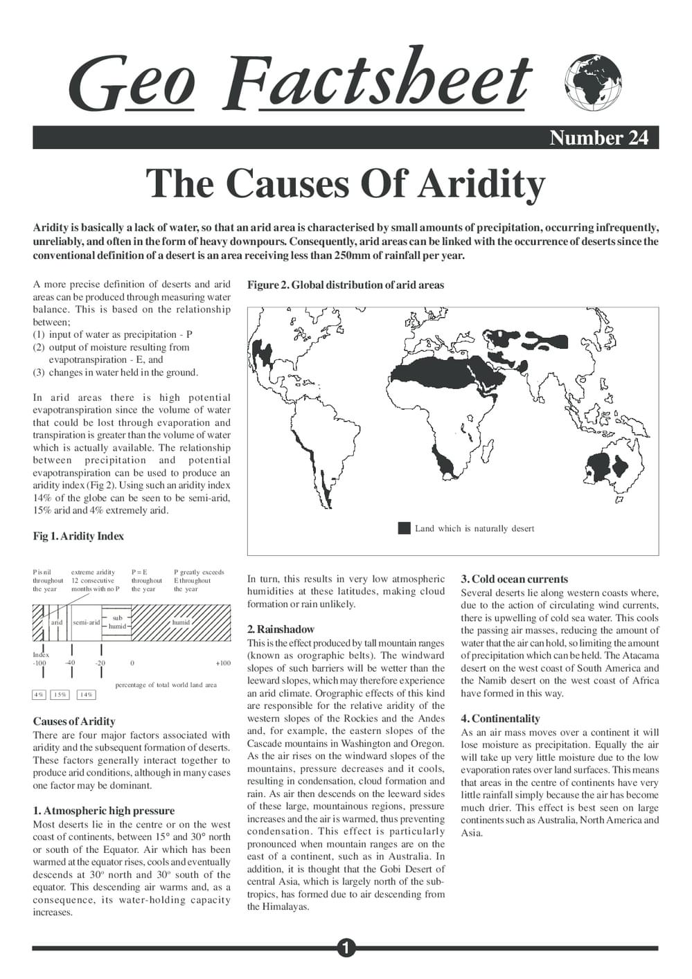 024 Causes Of Aridity