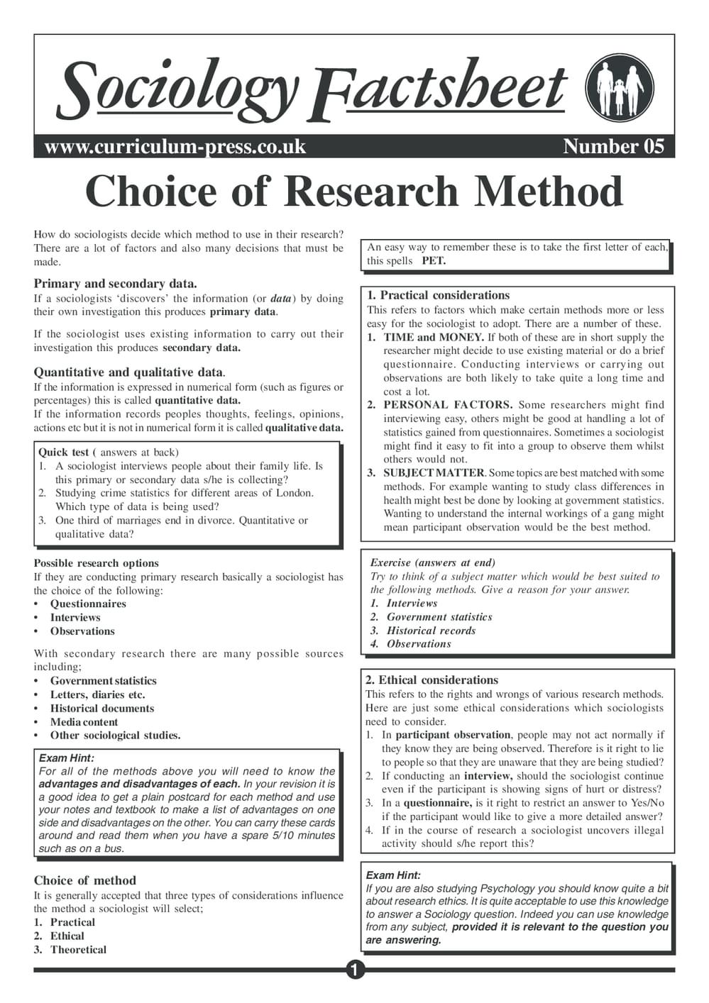 05 Choice Of Research
