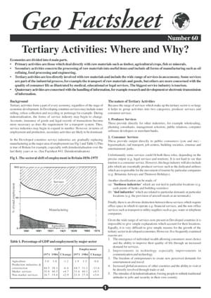 060 Tertiary Activity   Where Why