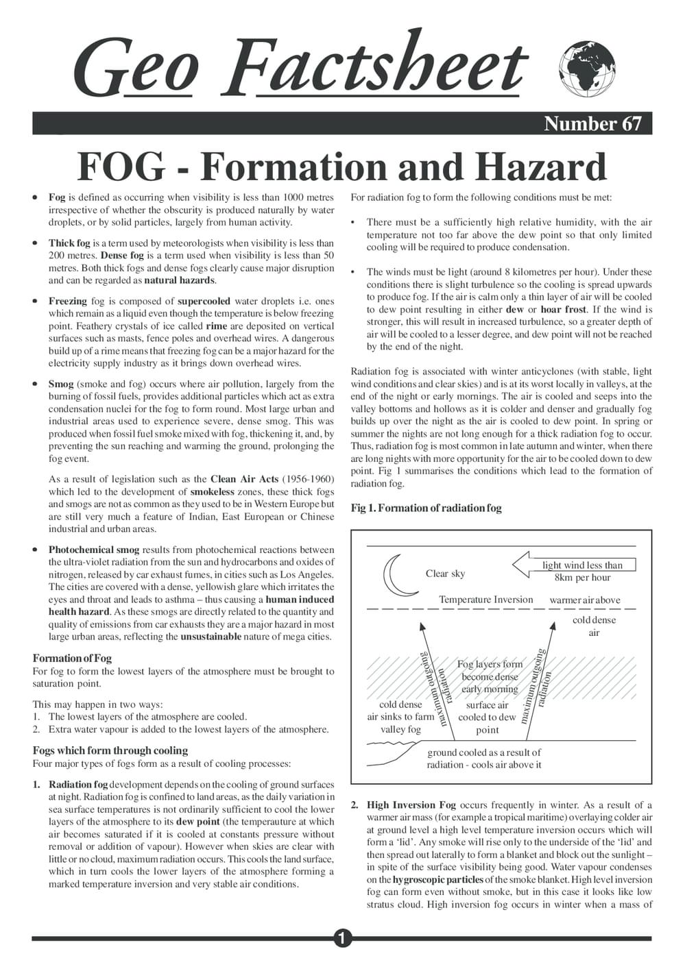 067 Fog   Formation Hazard