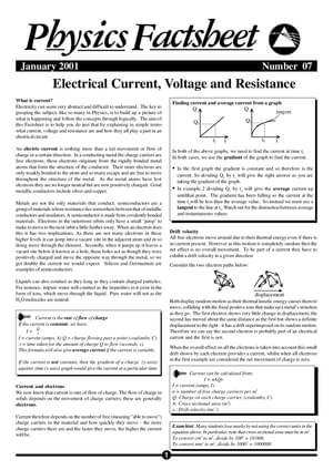 07 Current Voltage Resistance