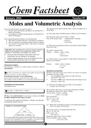 07 Moles Vol Analysis