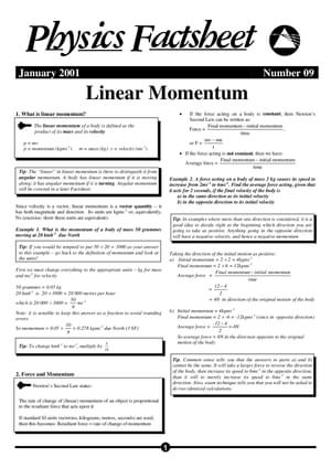 09 Linear Momentum