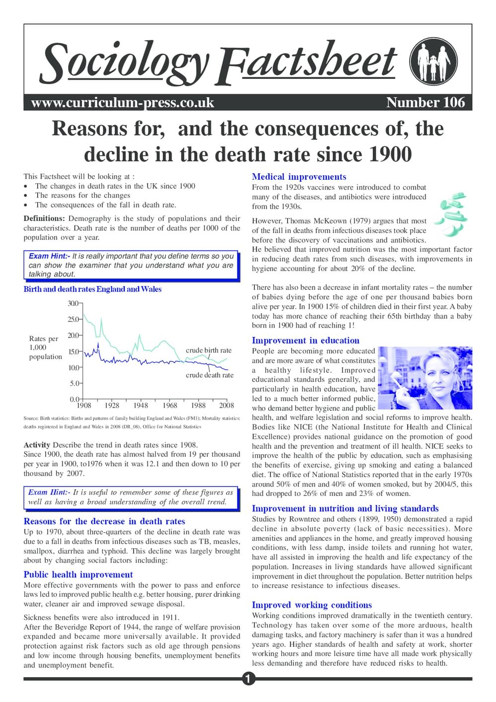 Curriculum Press - Reasons For, and the Consequences of, the Decline in ...