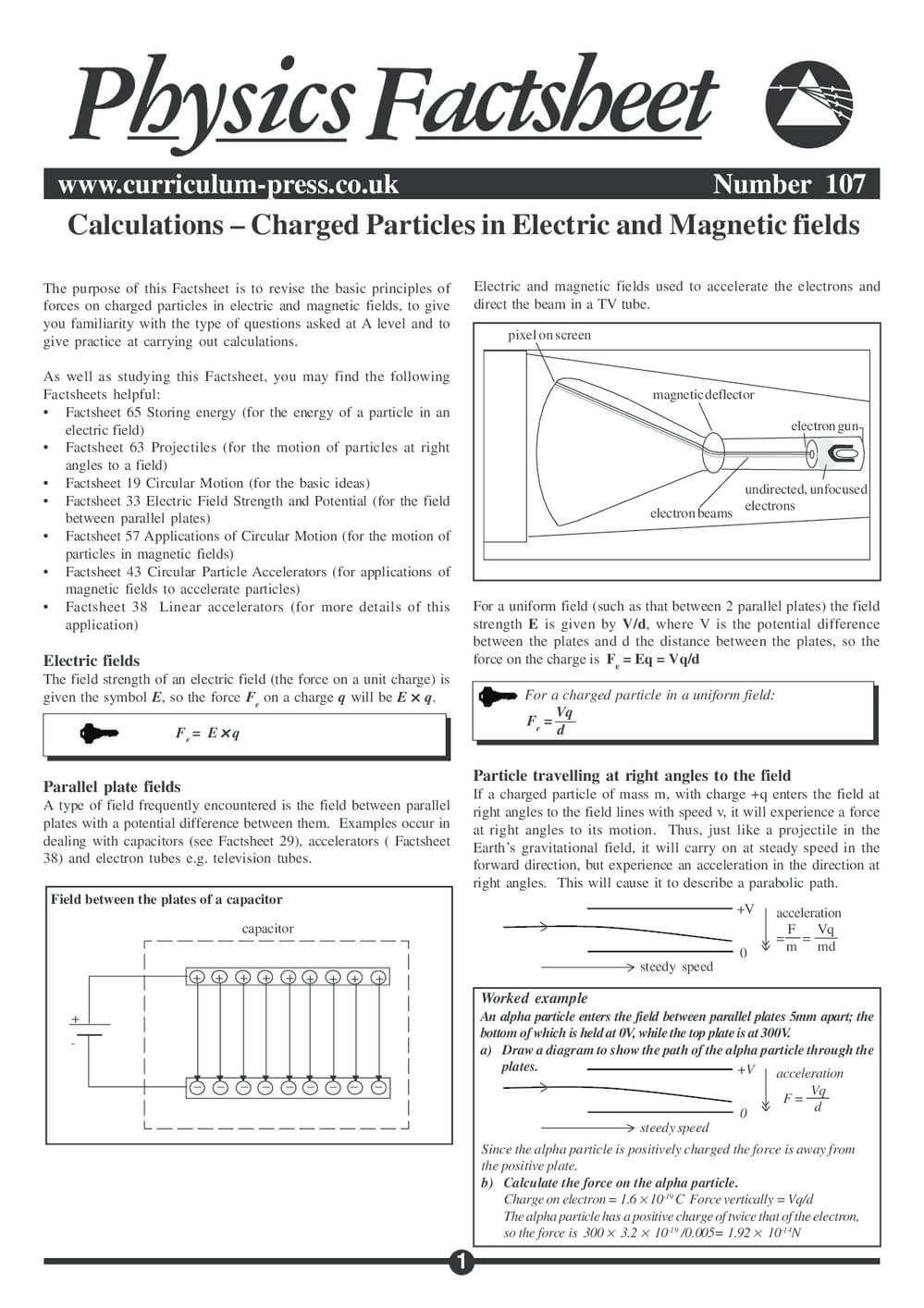 107 Charged Particles Calc