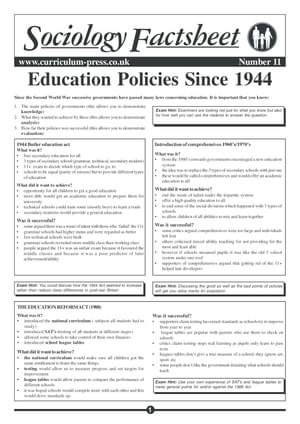 11 Education Policies
