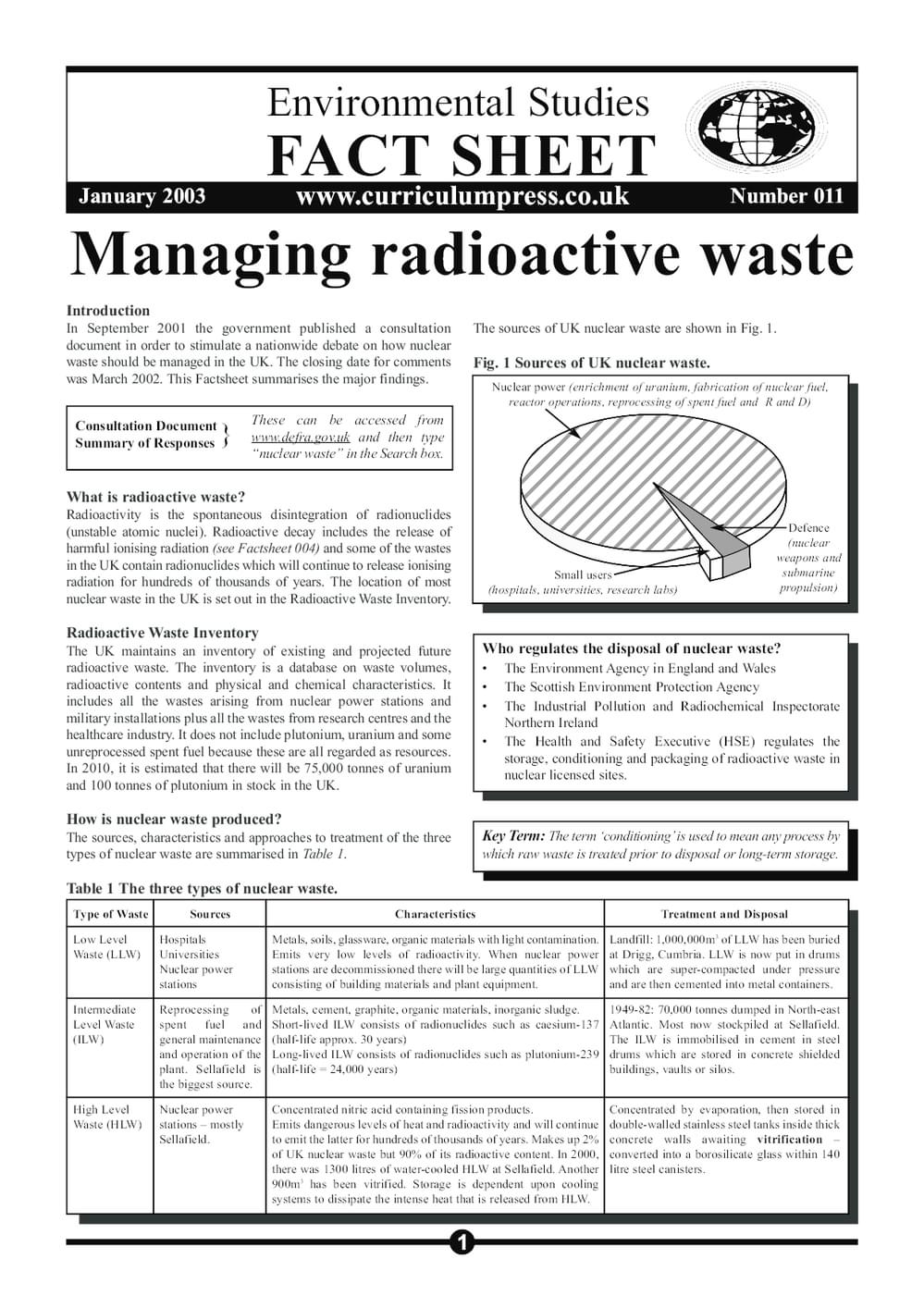 11 Radioactive Waste