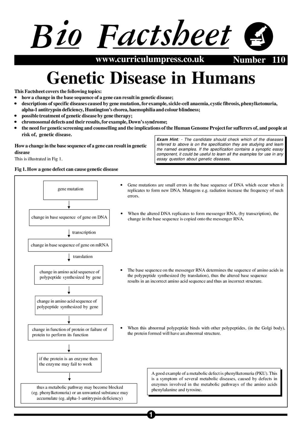 110 Genetic Disease