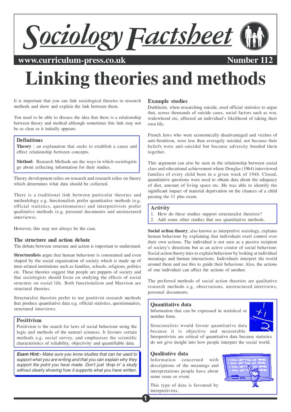112 Linking Theories