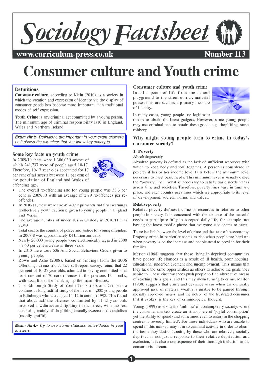 113 Youth Crime