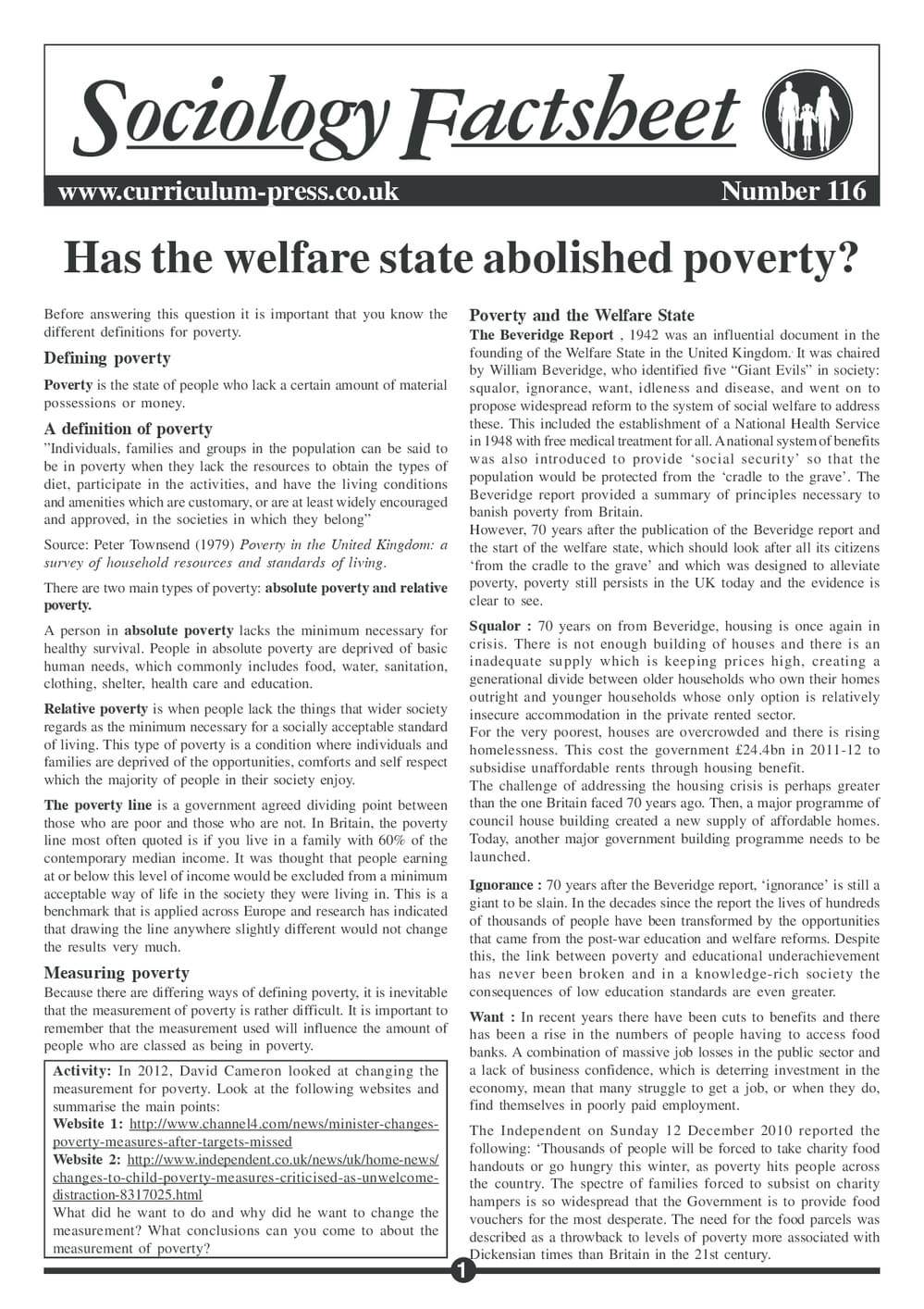 116 Welfare State