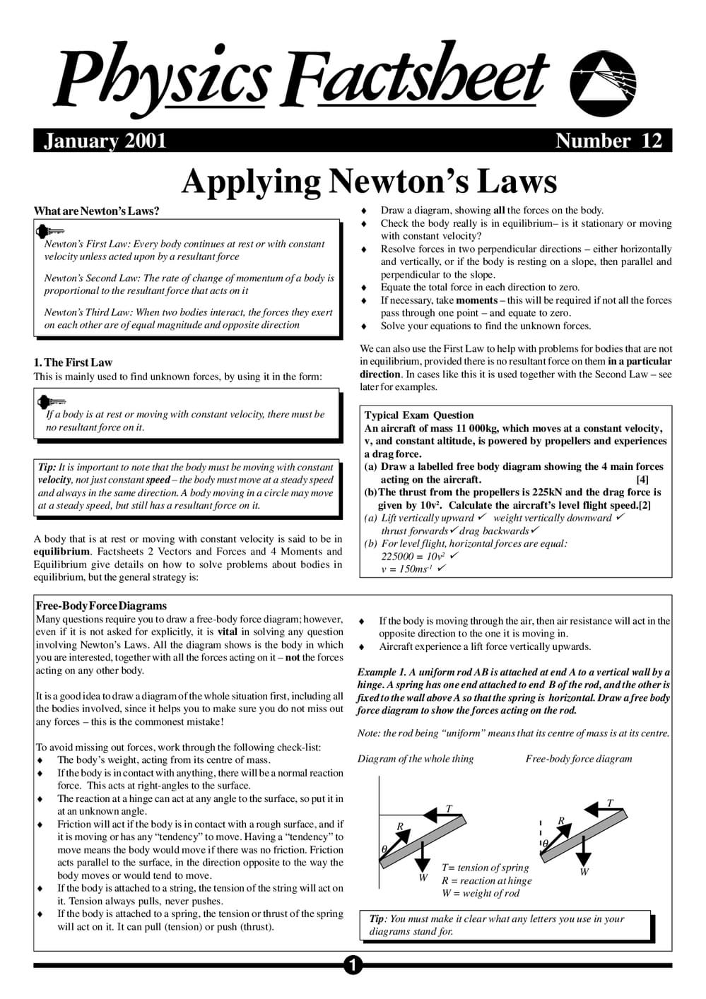12 Newton Laws