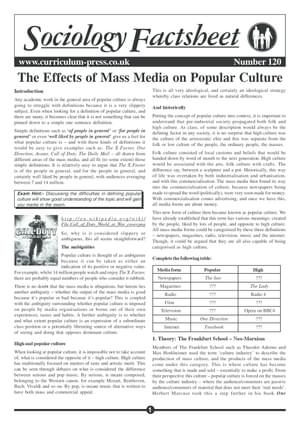 120 Effects Of Mass Media