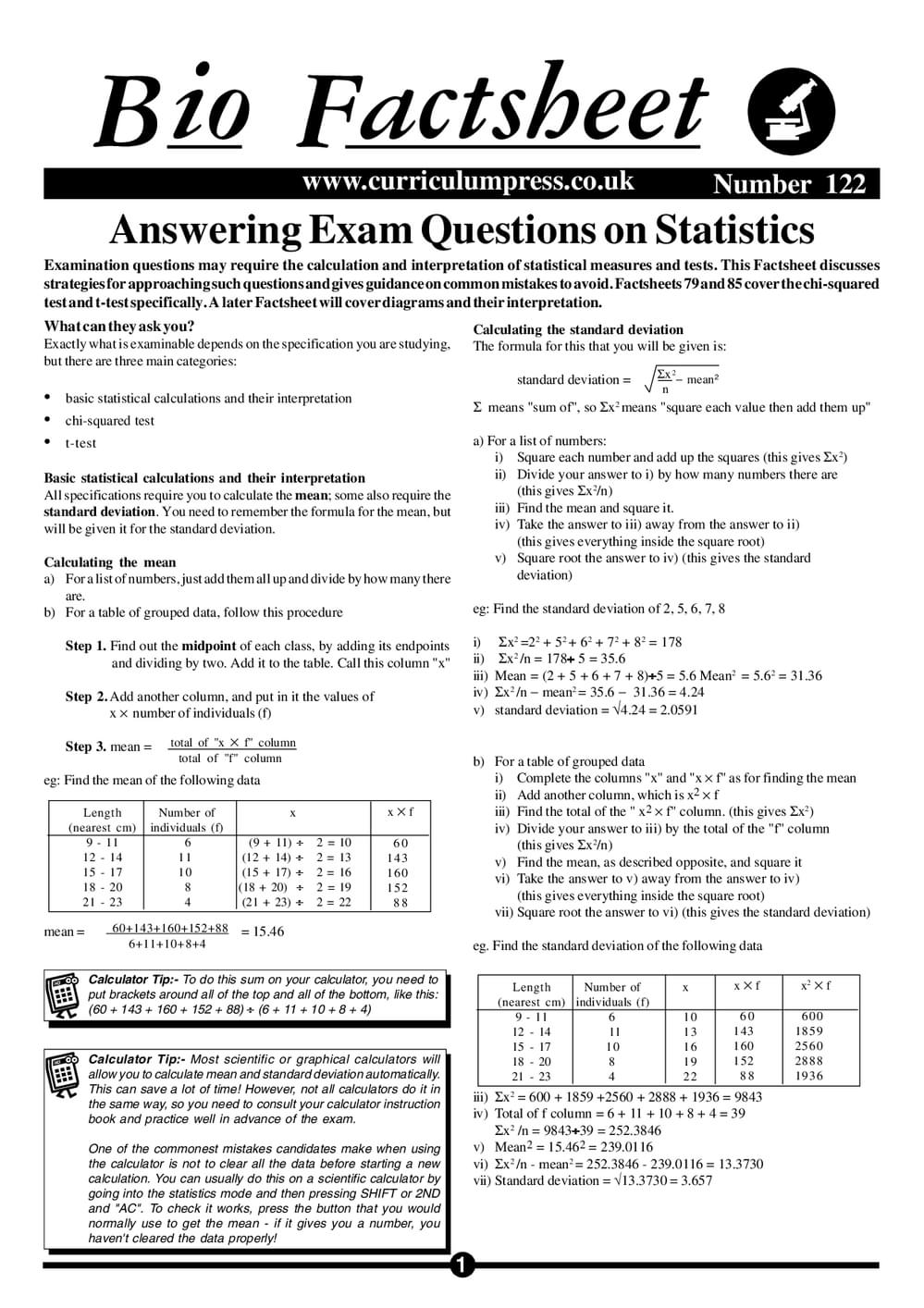 122  Exam Ques Stats