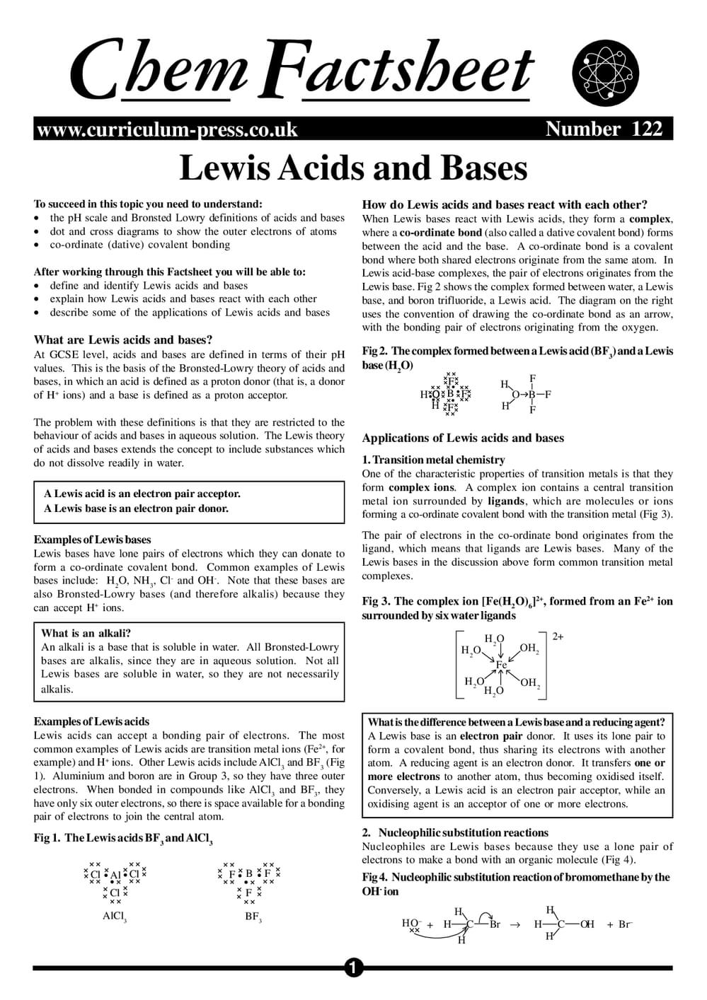 122 Lewis Acids Bases