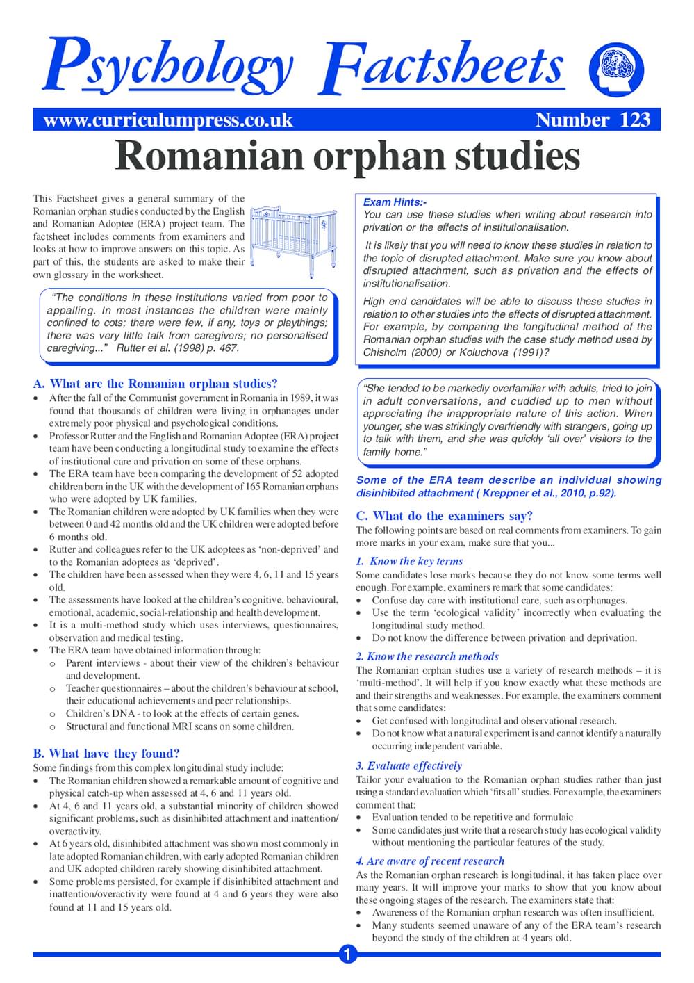 123 Romanian Orphans