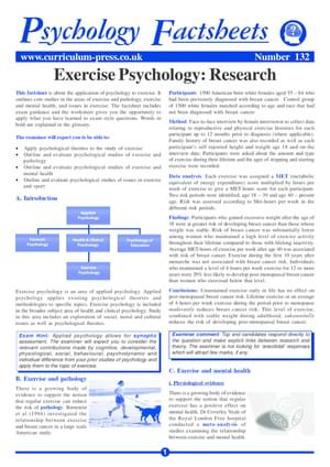 132 Exercise Psychology