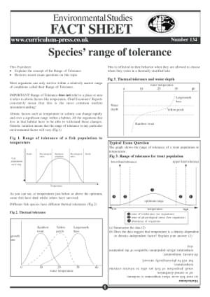 134 Range Of Tolerance