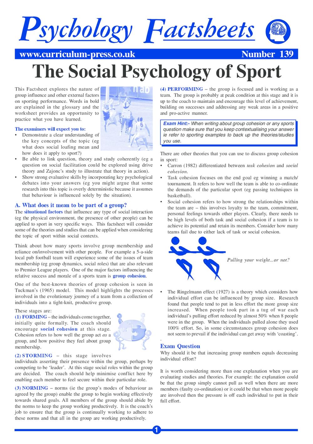 139 Psych Of Sport