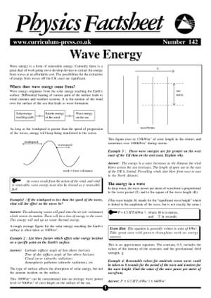 142 Wave Energy